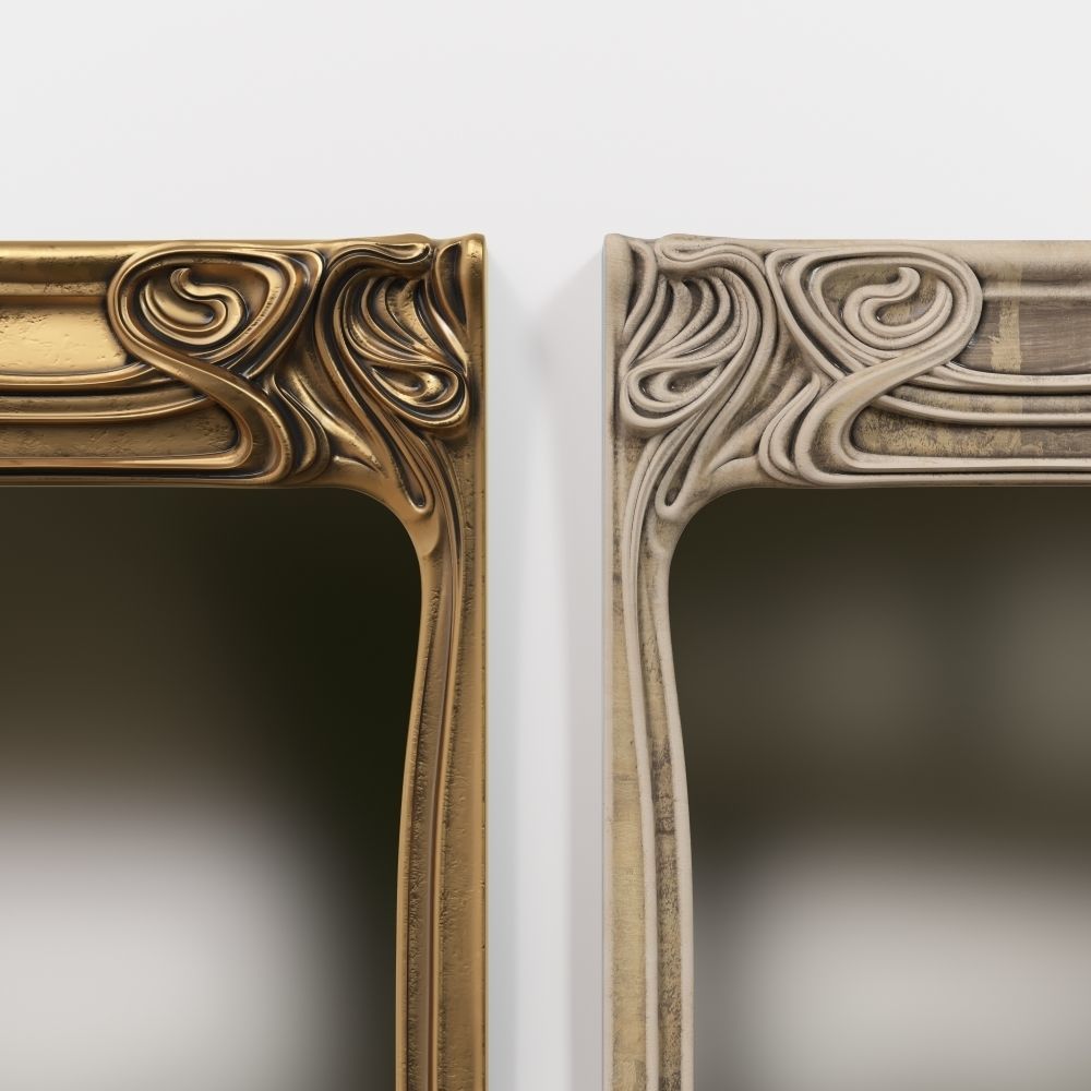 Art Nouveau Mirror 3D 3D model 3D model_8