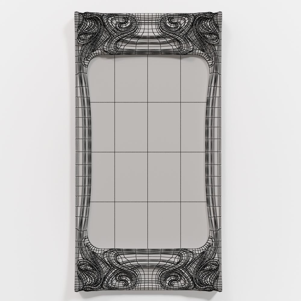 Art Nouveau Mirror 3D 3D model 3D model_2