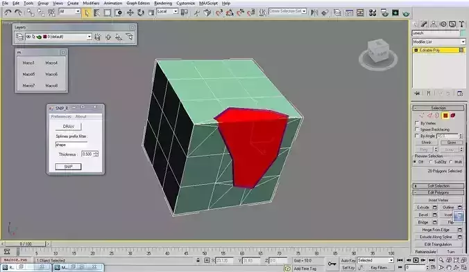 Snip R cube 3D model