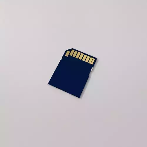 SD Card 3D model