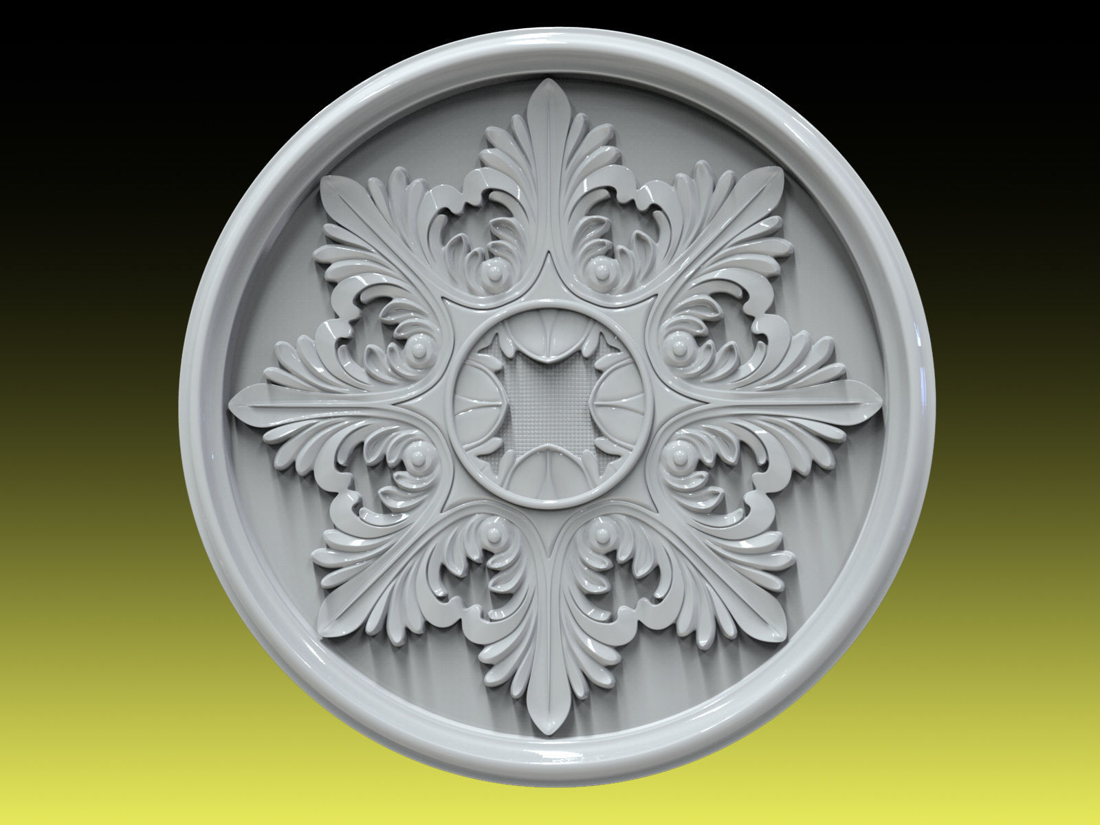 Rosette 030 3D print model_1