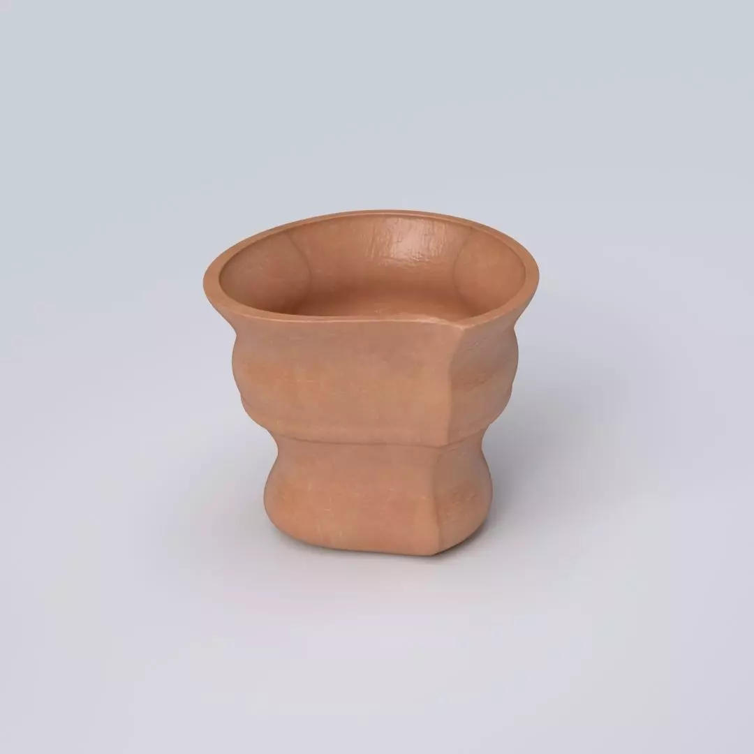 Asym design vase 3D print model_0