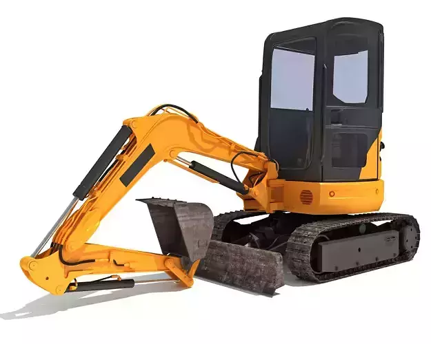 Small Excavator 3D model