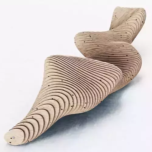 Parametric bench n5 3D model