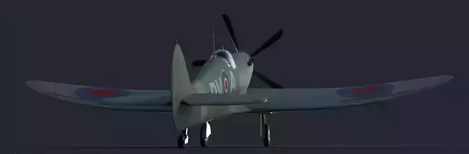 Spitfire old british fighter plane