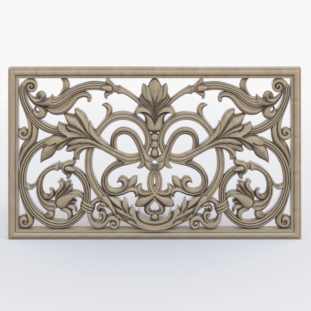 Classic grille 3D print model_1