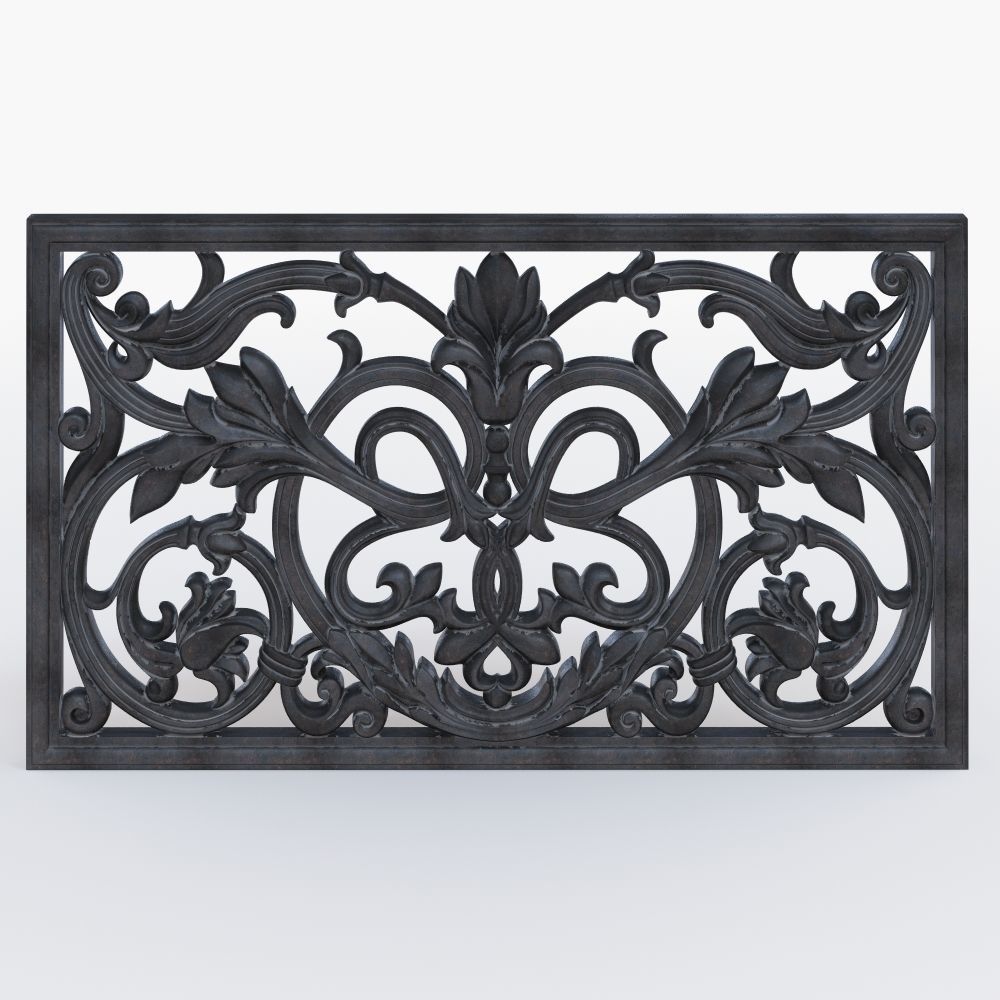 Classic grille 3D print model_3