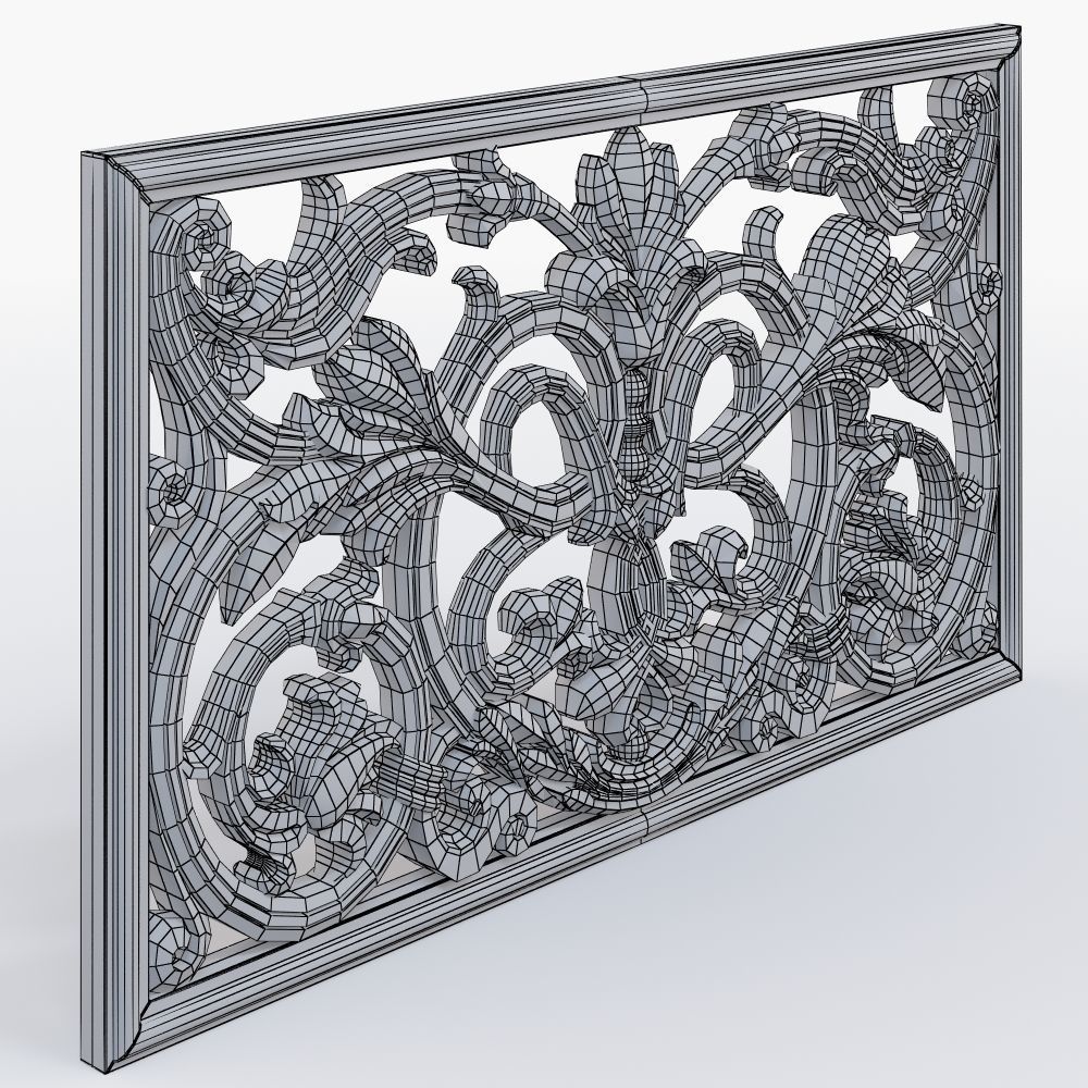 Classic grille 3D print model_6
