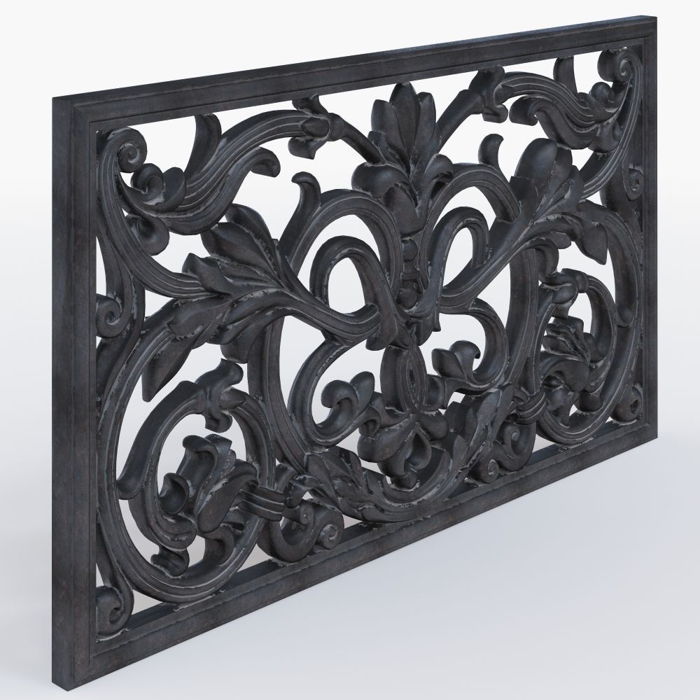 Classic grille 3D print model_4
