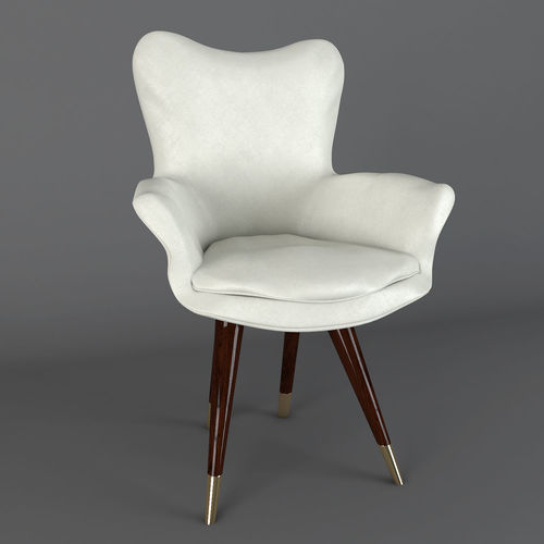 White chair Free 3D model