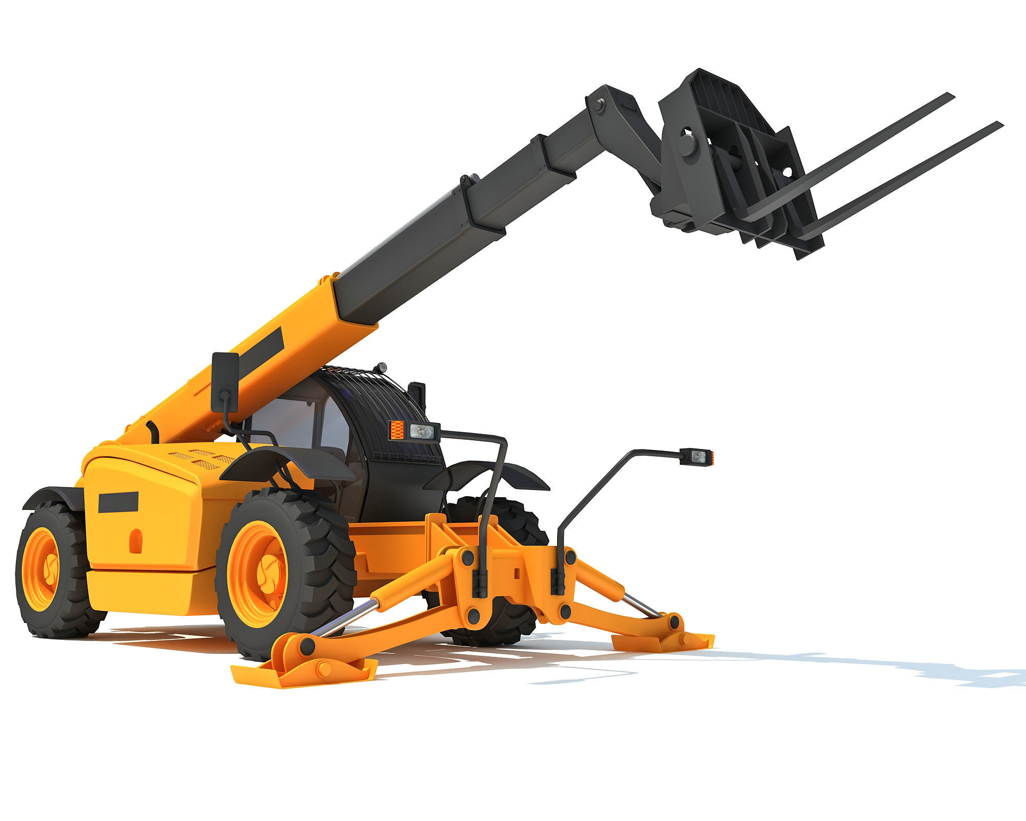 Forklift Handler 3D model_1