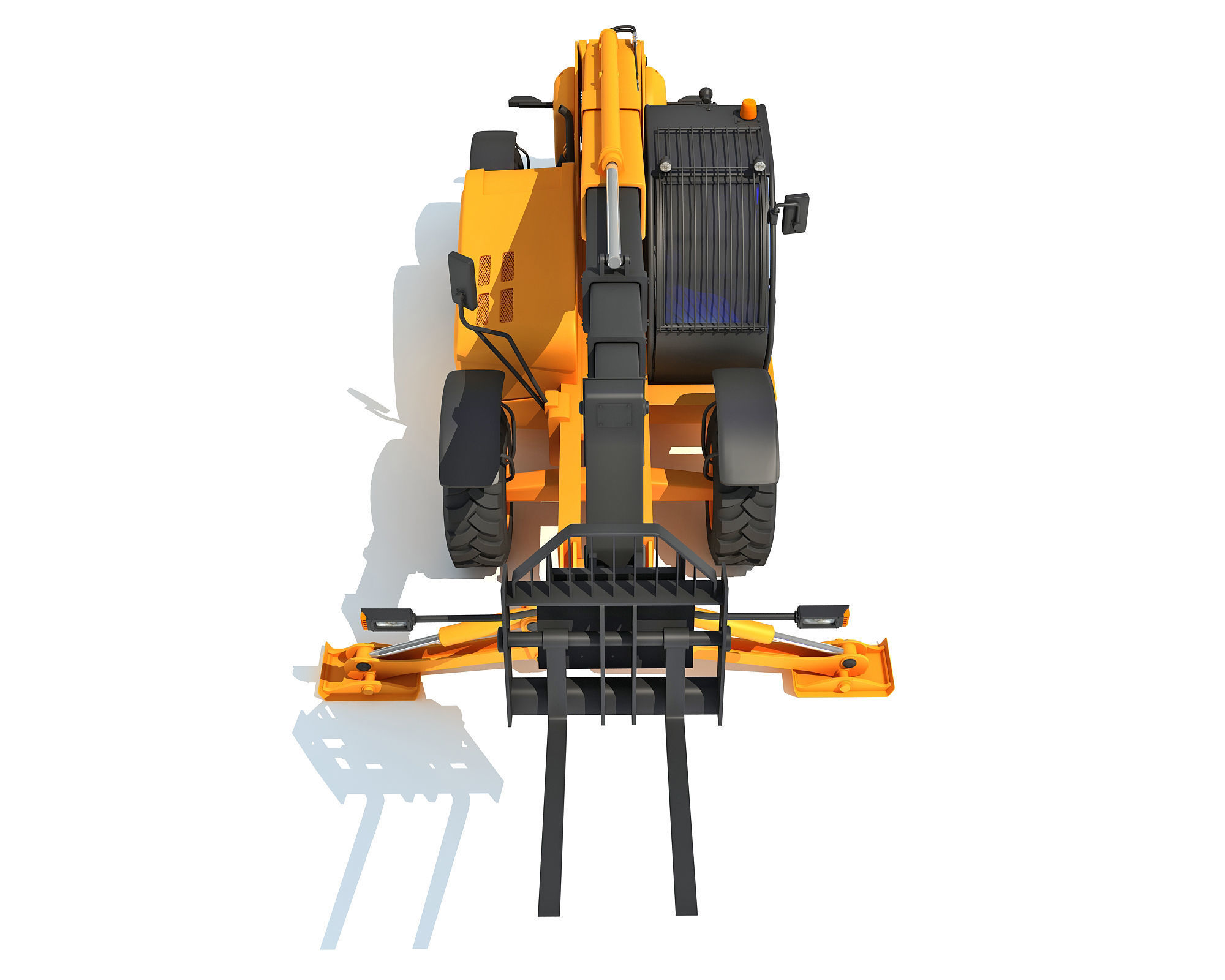 Forklift Handler 3D model_7