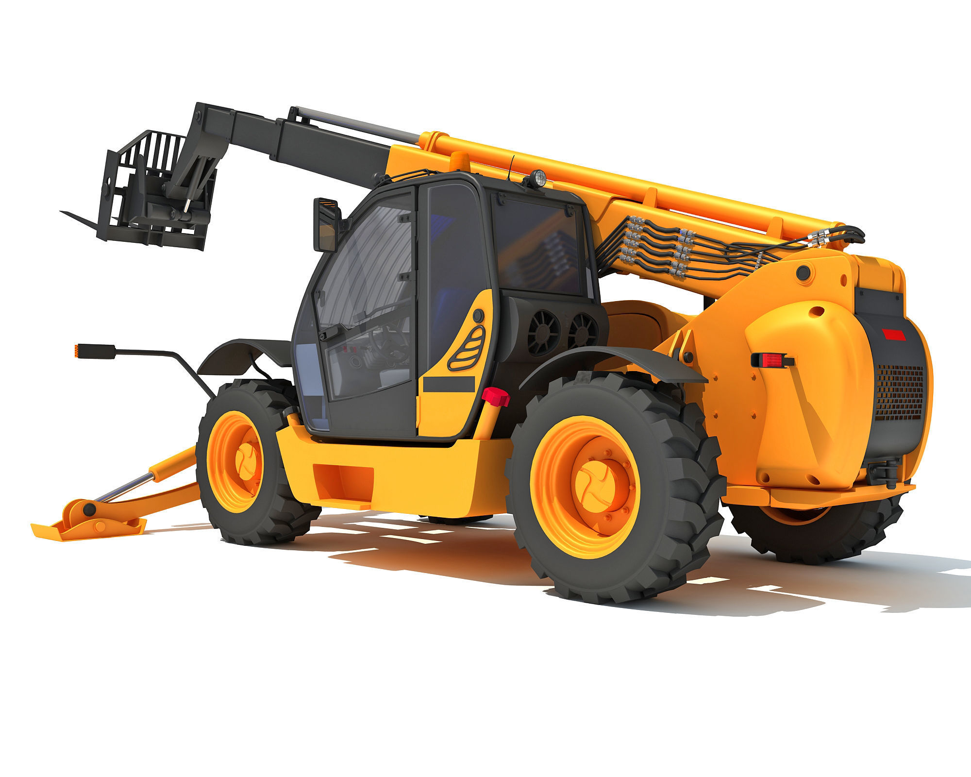 Forklift Handler 3D model_5