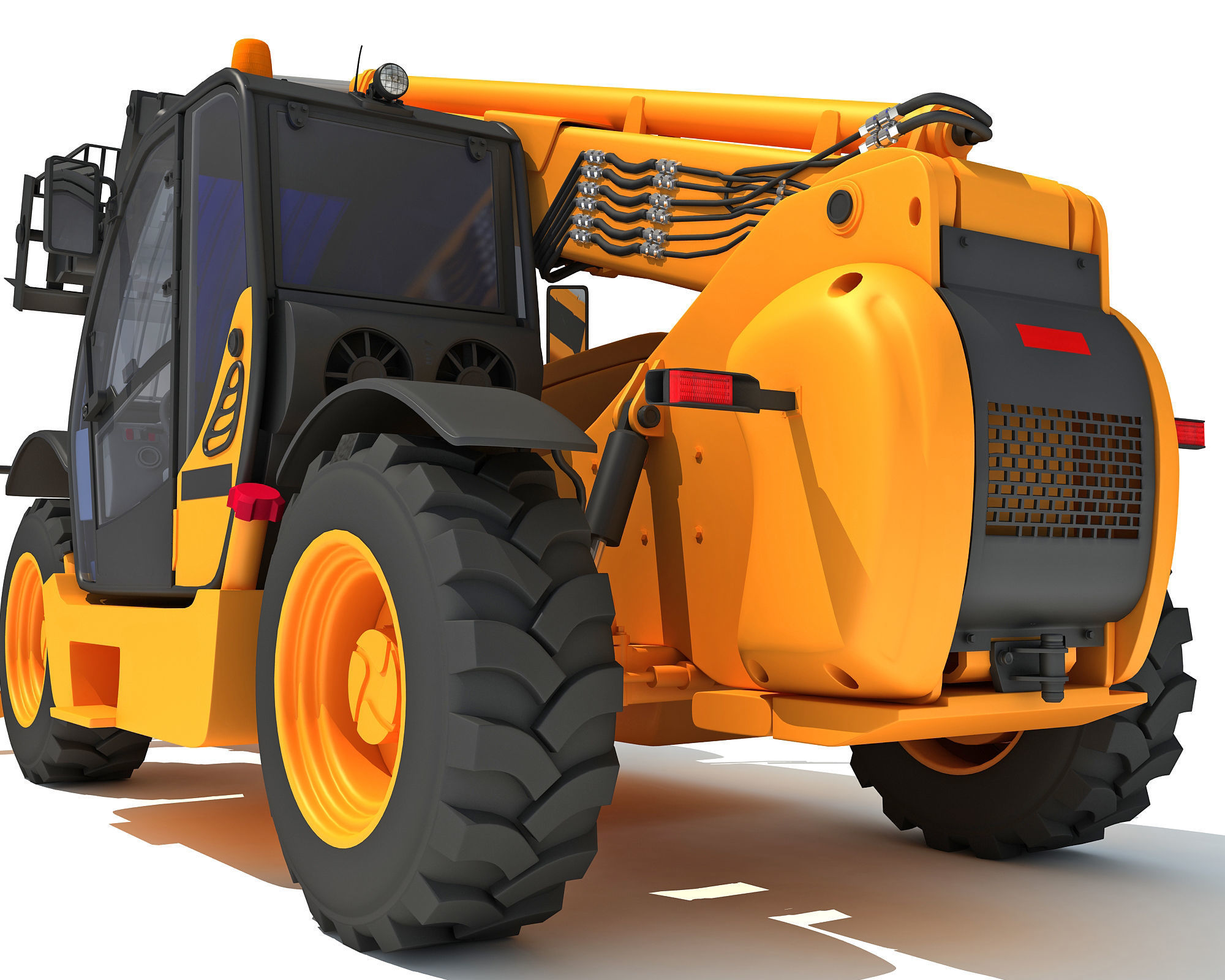 Forklift Handler 3D model_13