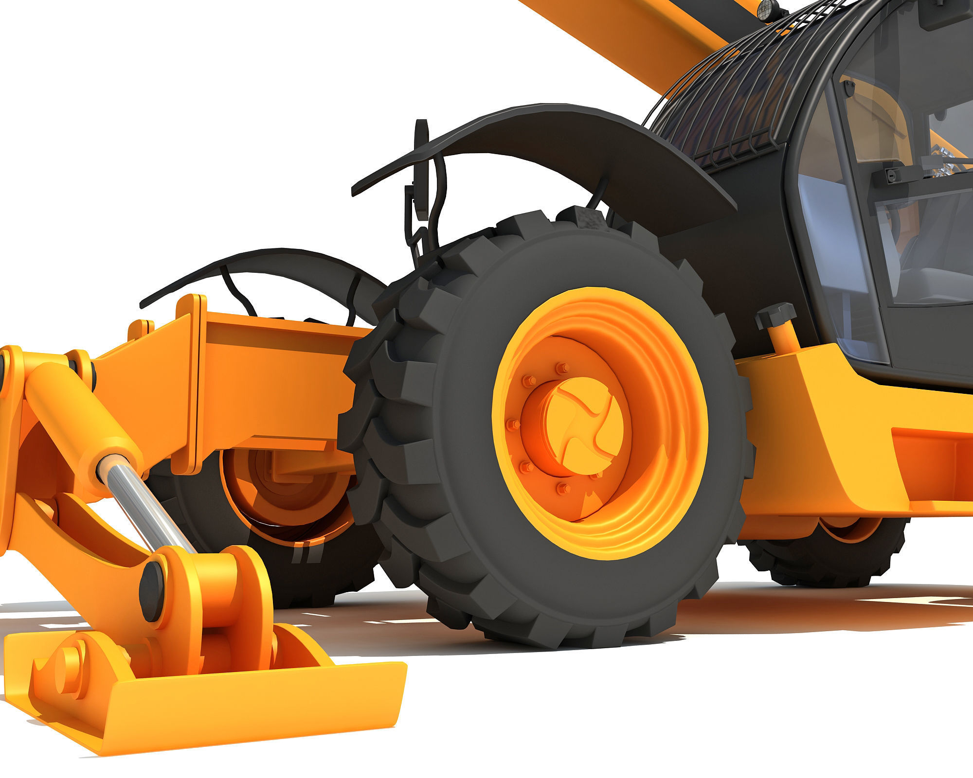 Forklift Handler 3D model_11