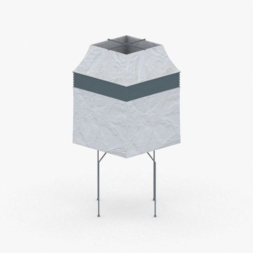 1408 - Paper Lamp Low-poly 3D model
