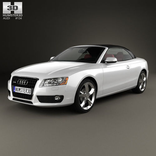 Audi A5 Cabriolet with HQ interior 2009 3D model