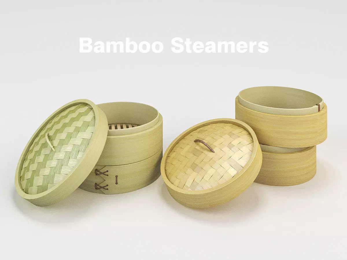 Bamboo Steamers 3D model