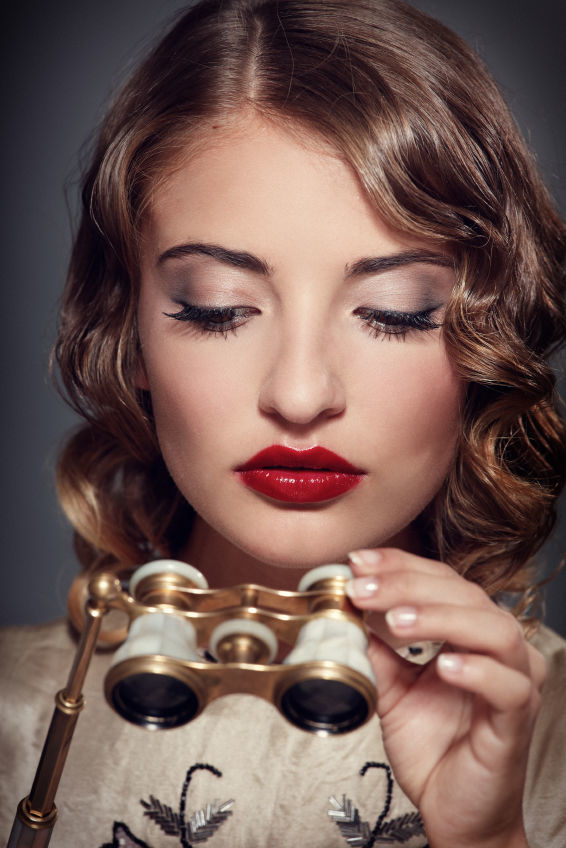 Binoculars Opera Glasses - Art Deco 3D model_2