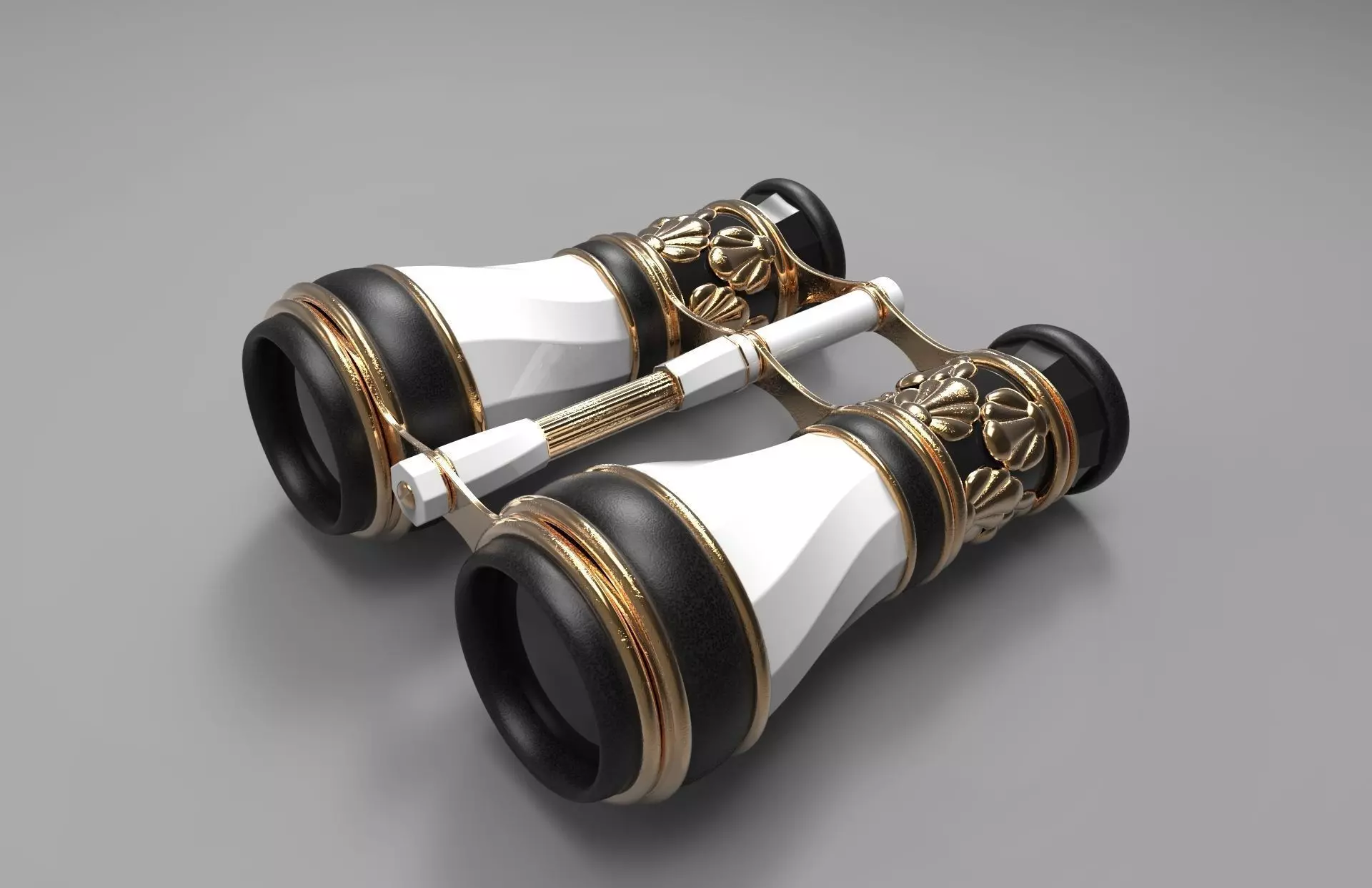 Binoculars Opera Glasses - Art Deco 3D model_0