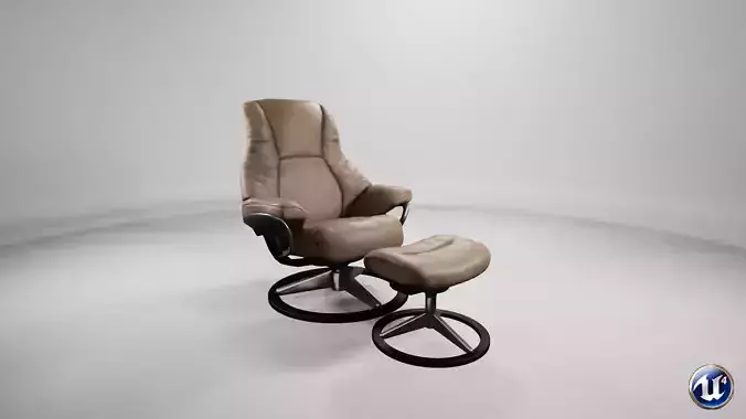 Stressless Live S Signature chair  Free low-poly 3D model
