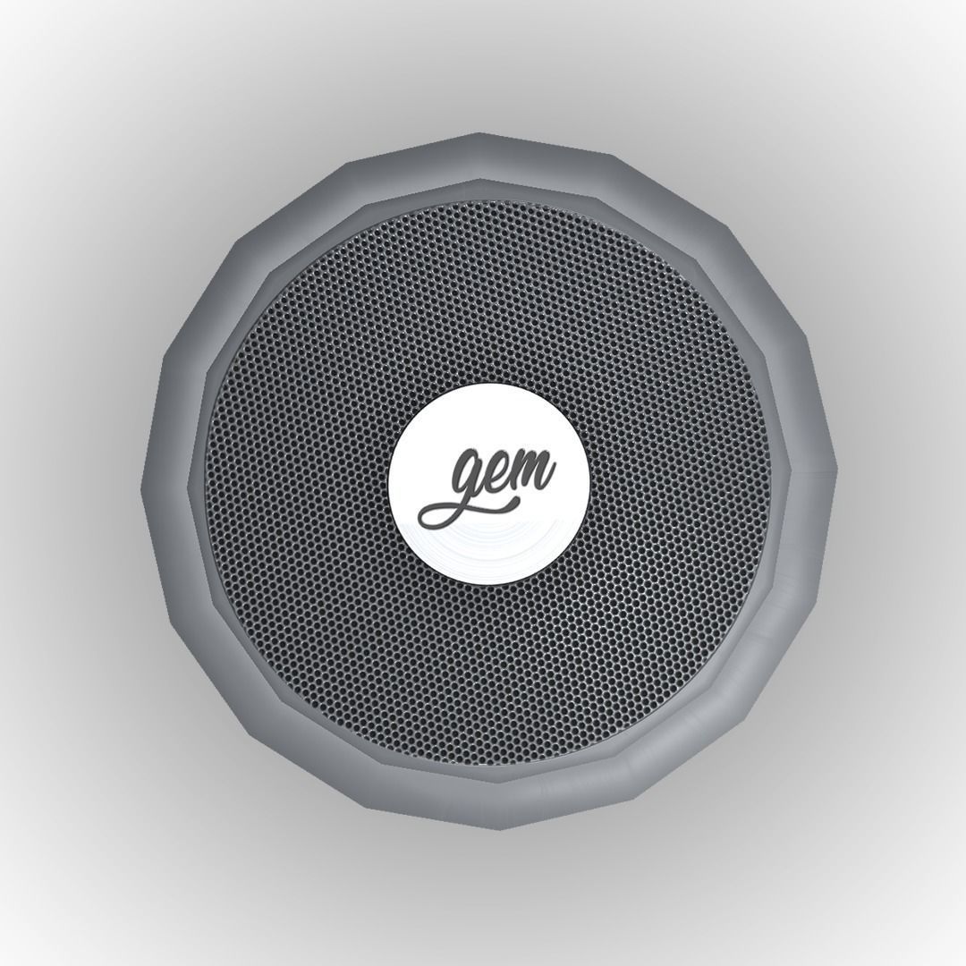 Realistic PBR Portable Wireless Bluetooth Speaker Low-poly 3D model_15