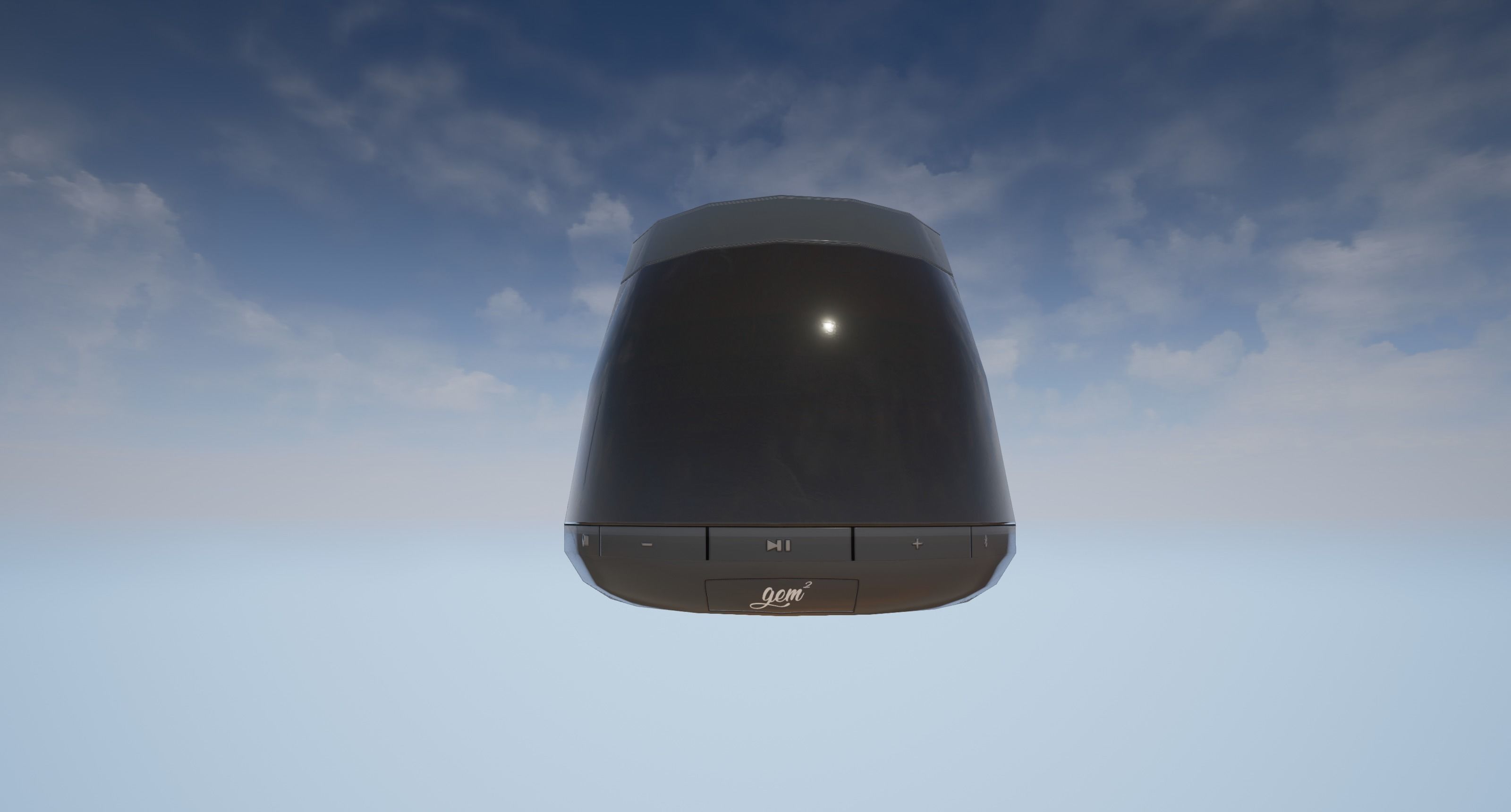 Realistic PBR Portable Wireless Bluetooth Speaker Low-poly 3D model_21