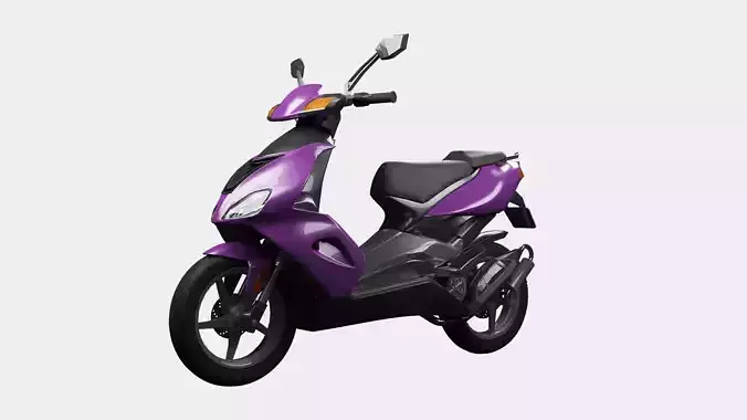 Violet Motorcycle 3D model