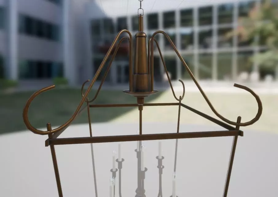 Game Ready Hanging Light Low-poly 3D model