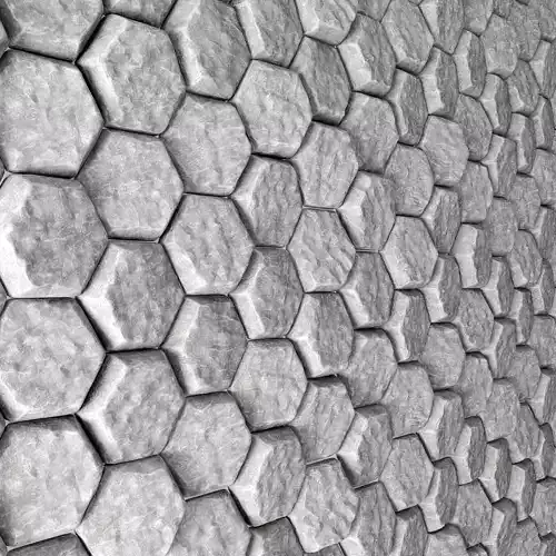 Stone panel hexagon n5