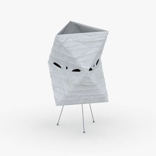1415 - Paper Lamp Low-poly 3D model