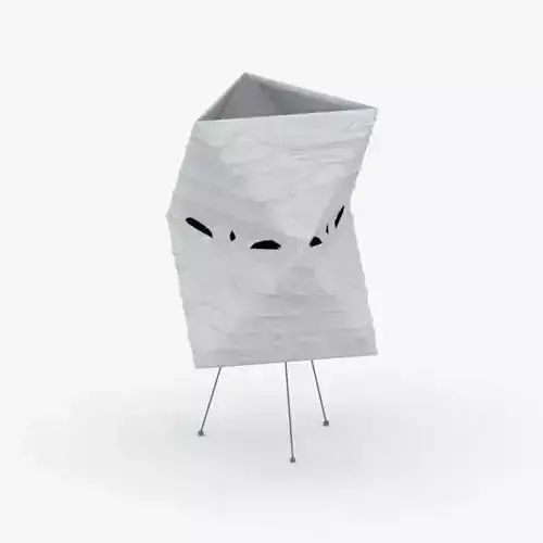 1415 - Paper Lamp Low-poly 3D model