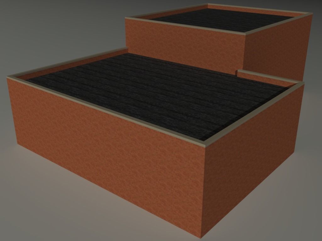 Factory Building Set 5 Low-poly 3D model_13