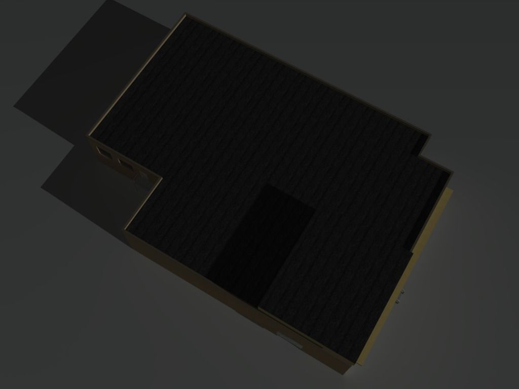 Factory Building Set 5 Low-poly 3D model_10