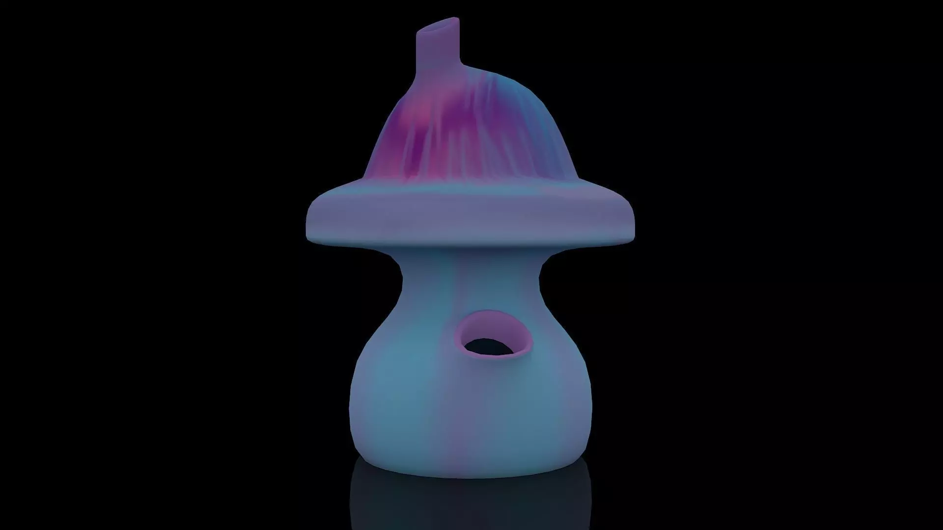 Mushroom house 3D model_0