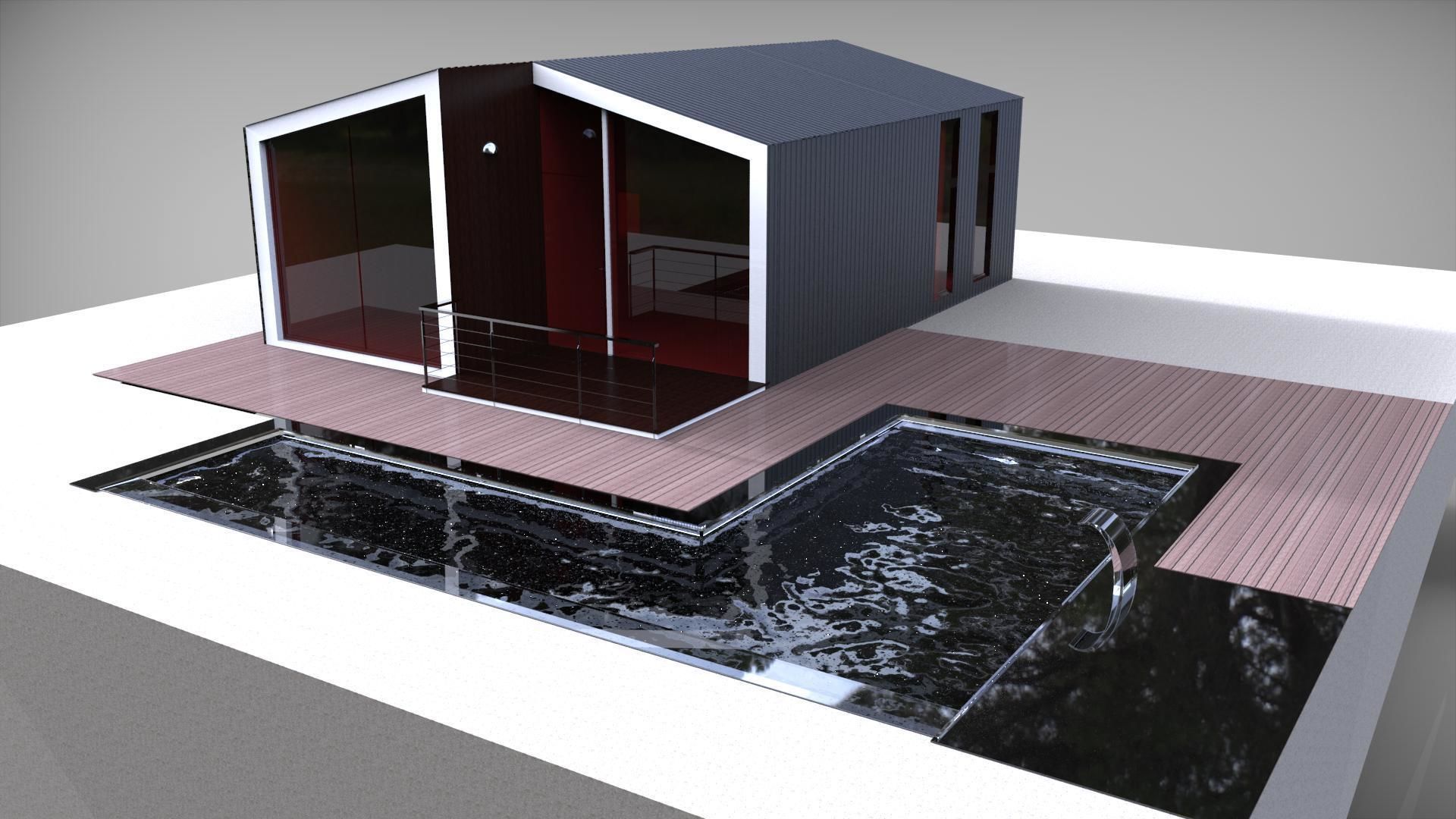 Modular house 3D model_5