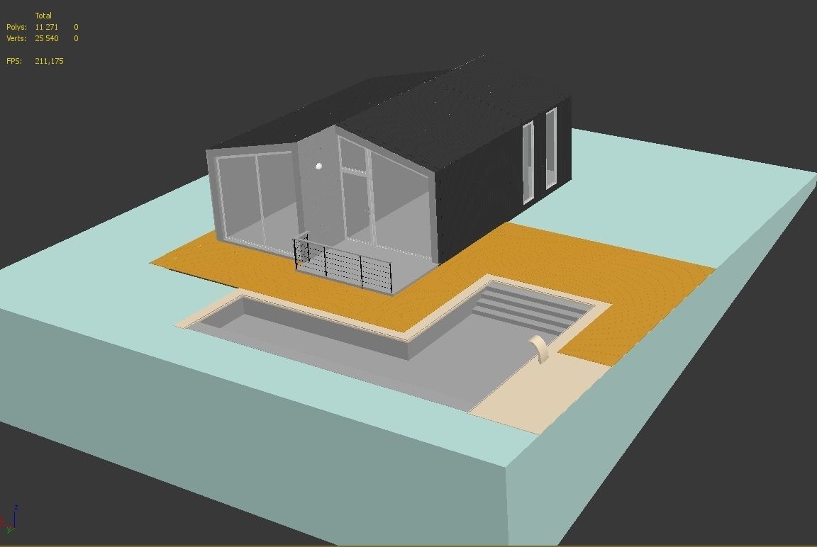 Modular house 3D model_3