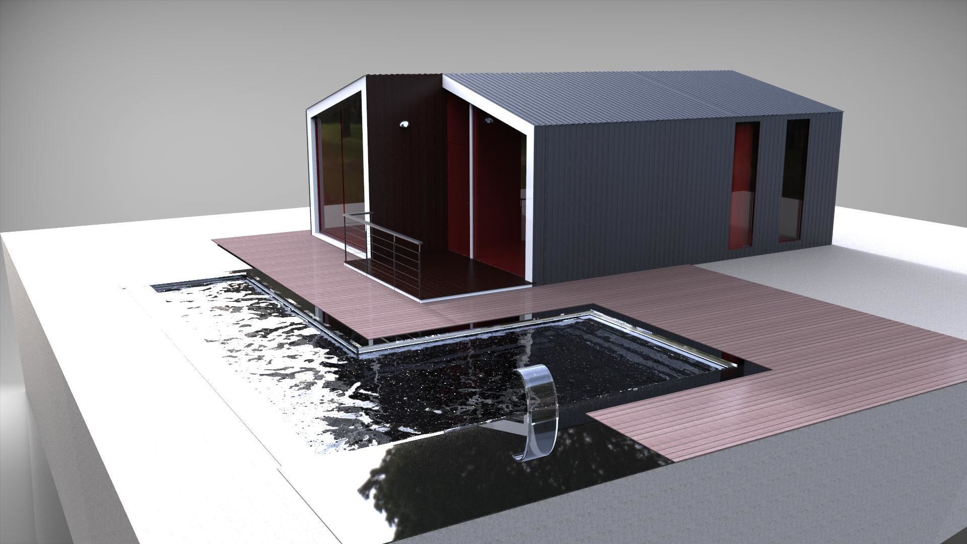 Modular house 3D model_4