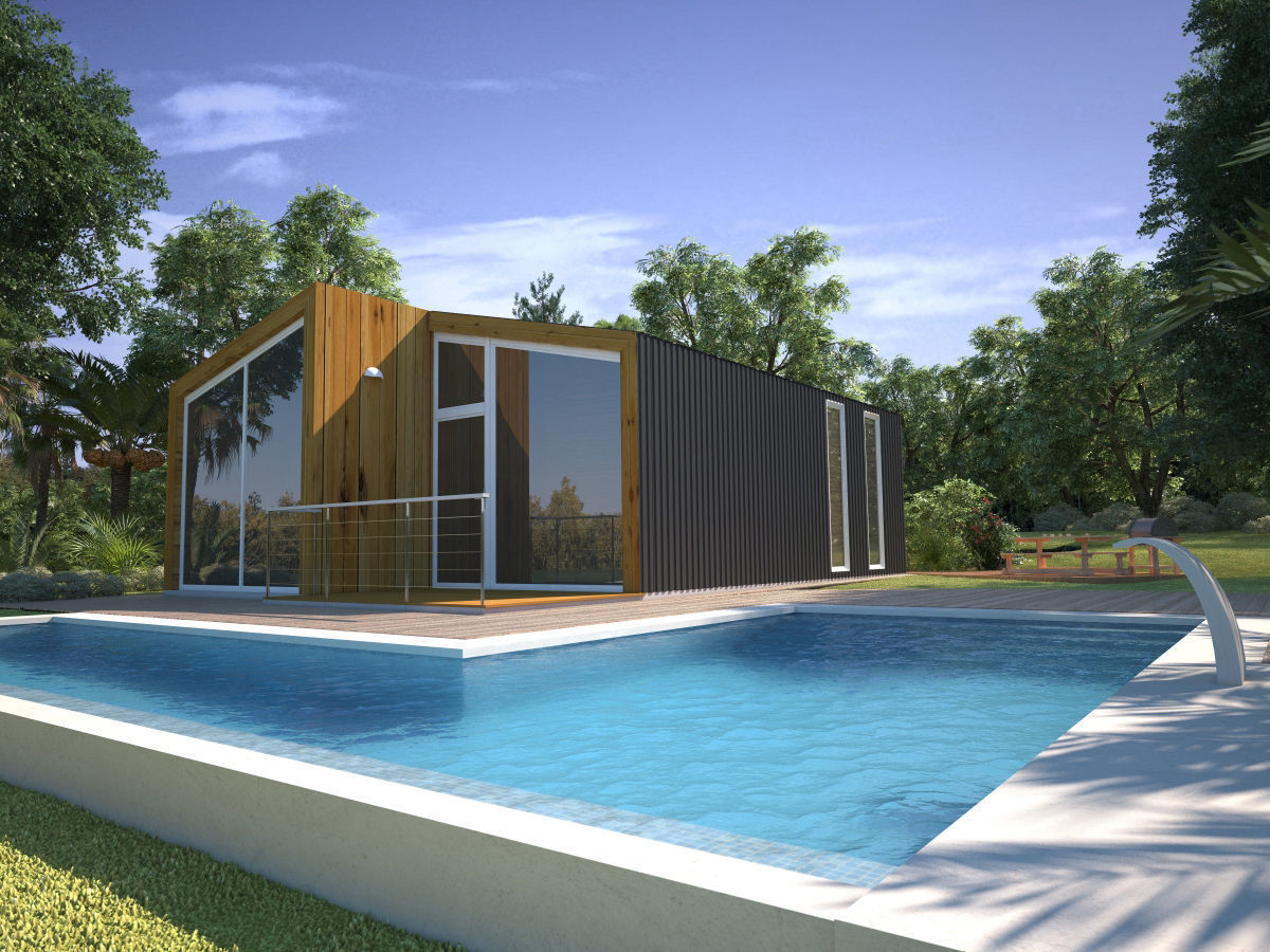 Modular house 3D model_1