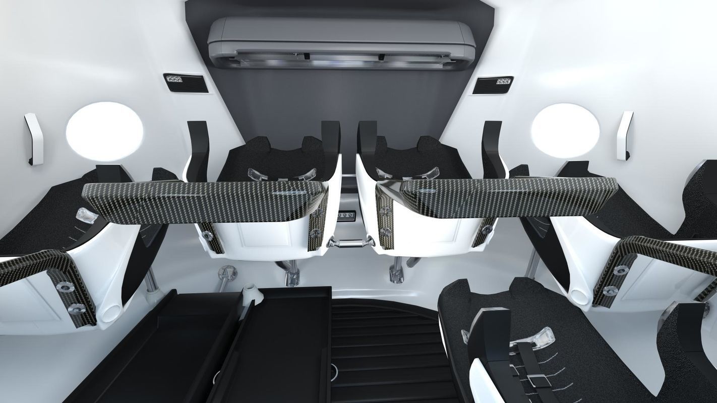Spacex shuttle interior 3D model_1