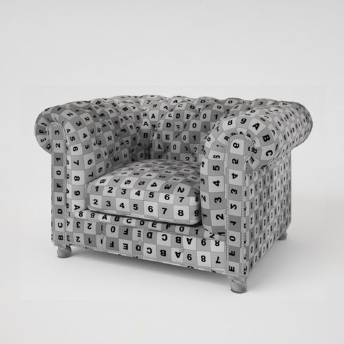Chesterfield Traditional Tufted Classic Armchair  3D model 6