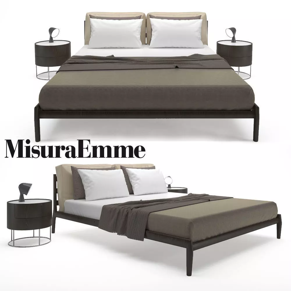 Misura Emme Eladio Bed 3D model_0