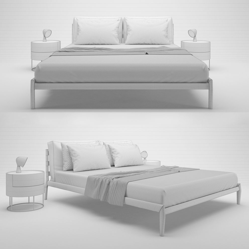 Misura Emme Eladio Bed 3D model_1