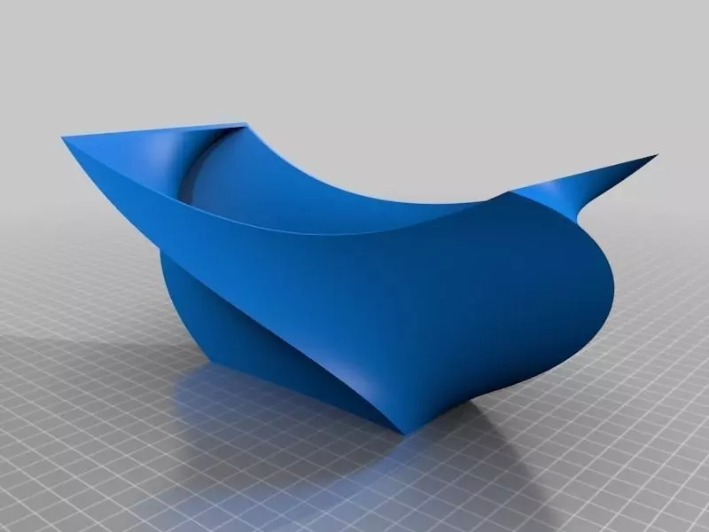 Twisted Tapered Stretched Bowl Free 3D print model_0