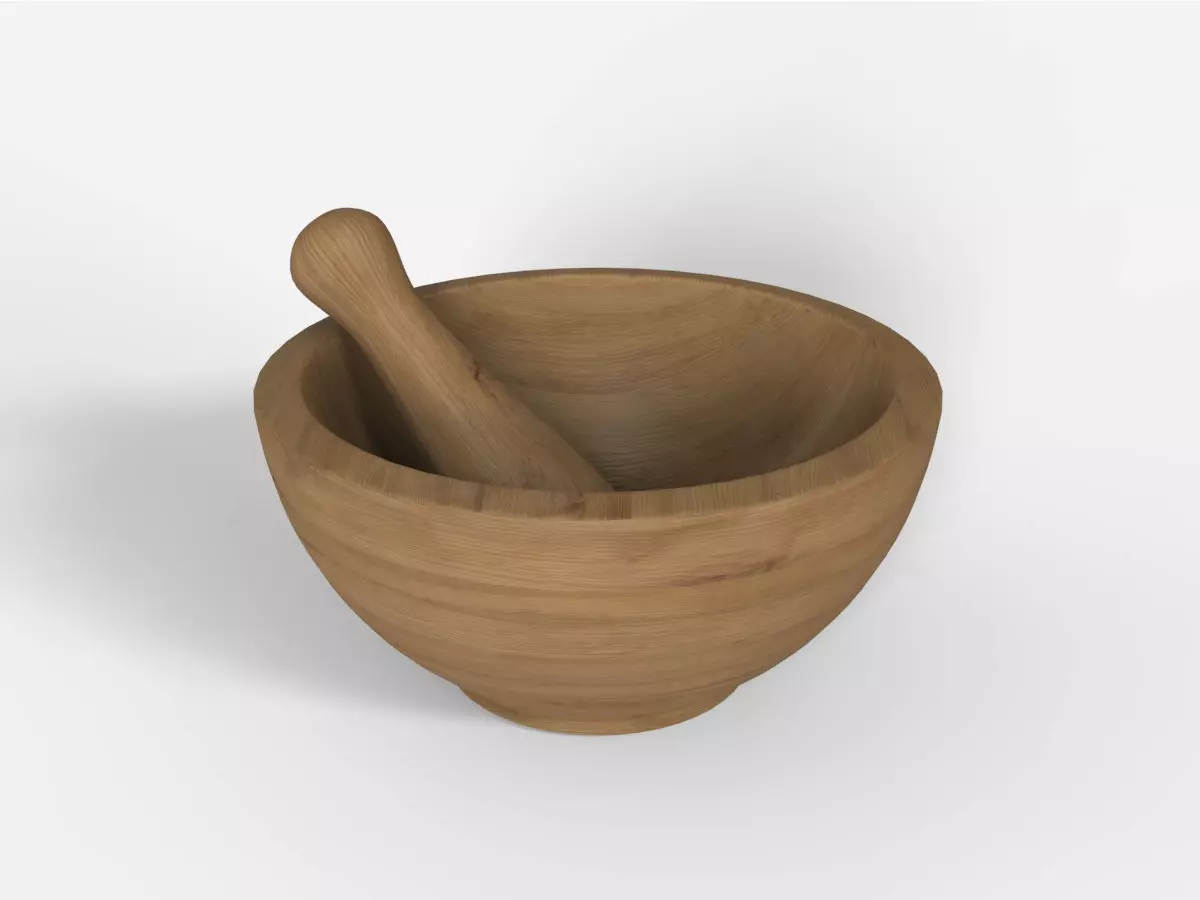 Mortar and Pestle 3D model_0
