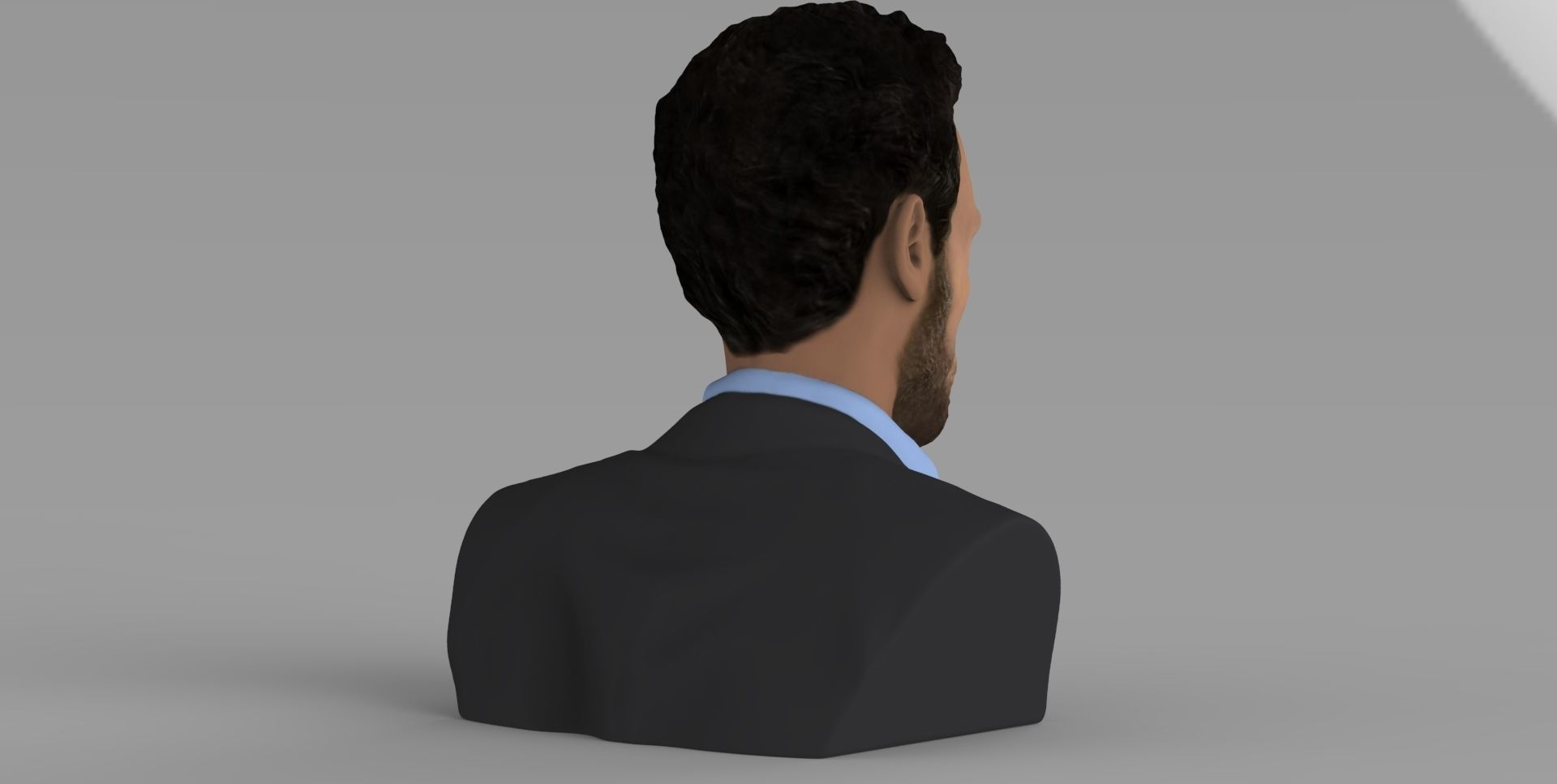 MD Gregory House bust ready for full color 3D printing 3D print model_8
