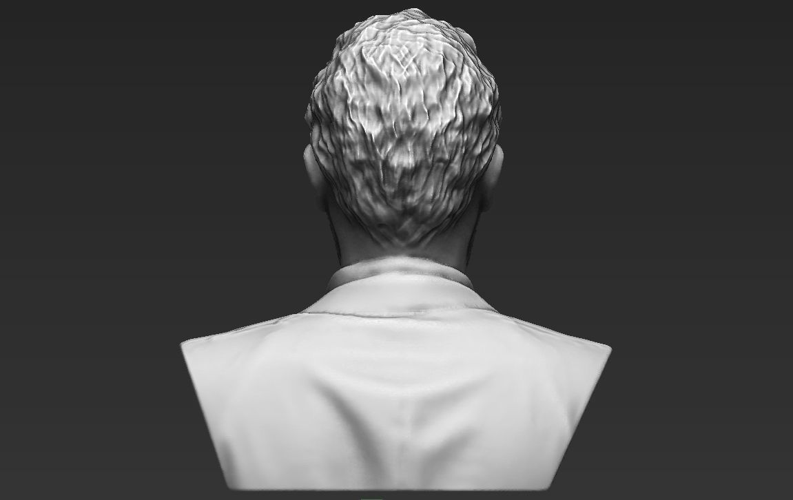 MD Gregory House bust 3D printing ready stl obj formats 3D print model_10