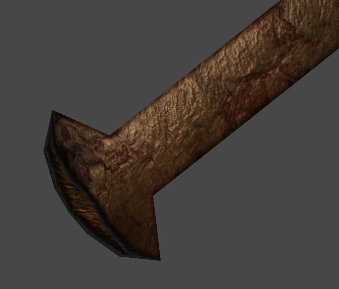 Short Sword2 Low-poly 3D model_4