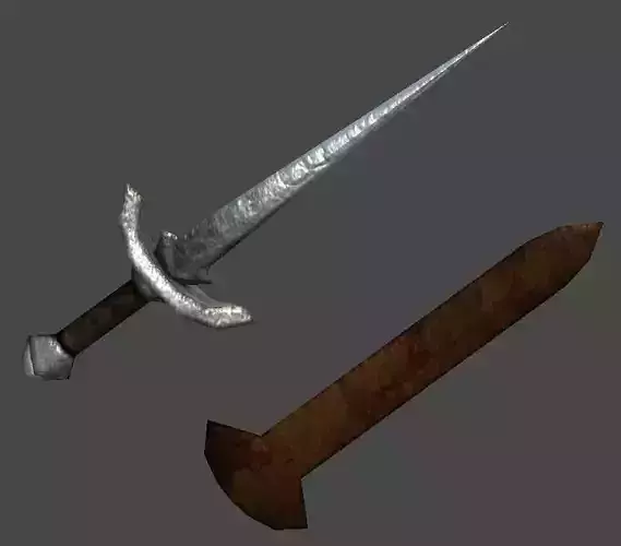 Short Sword2 Low-poly 3D model