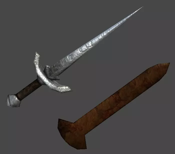 Short Sword2 Low-poly 3D model_0